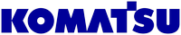 Логотип фирмы Komatsu в Артёме